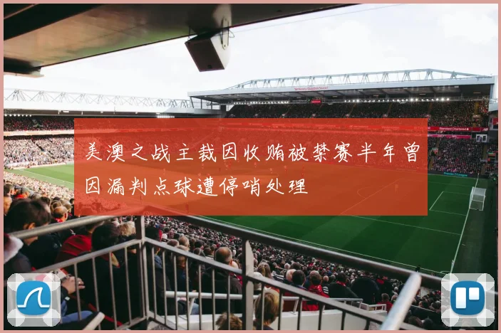 美澳之战主裁因收贿被禁赛半年曾因漏判点球遭停哨处理